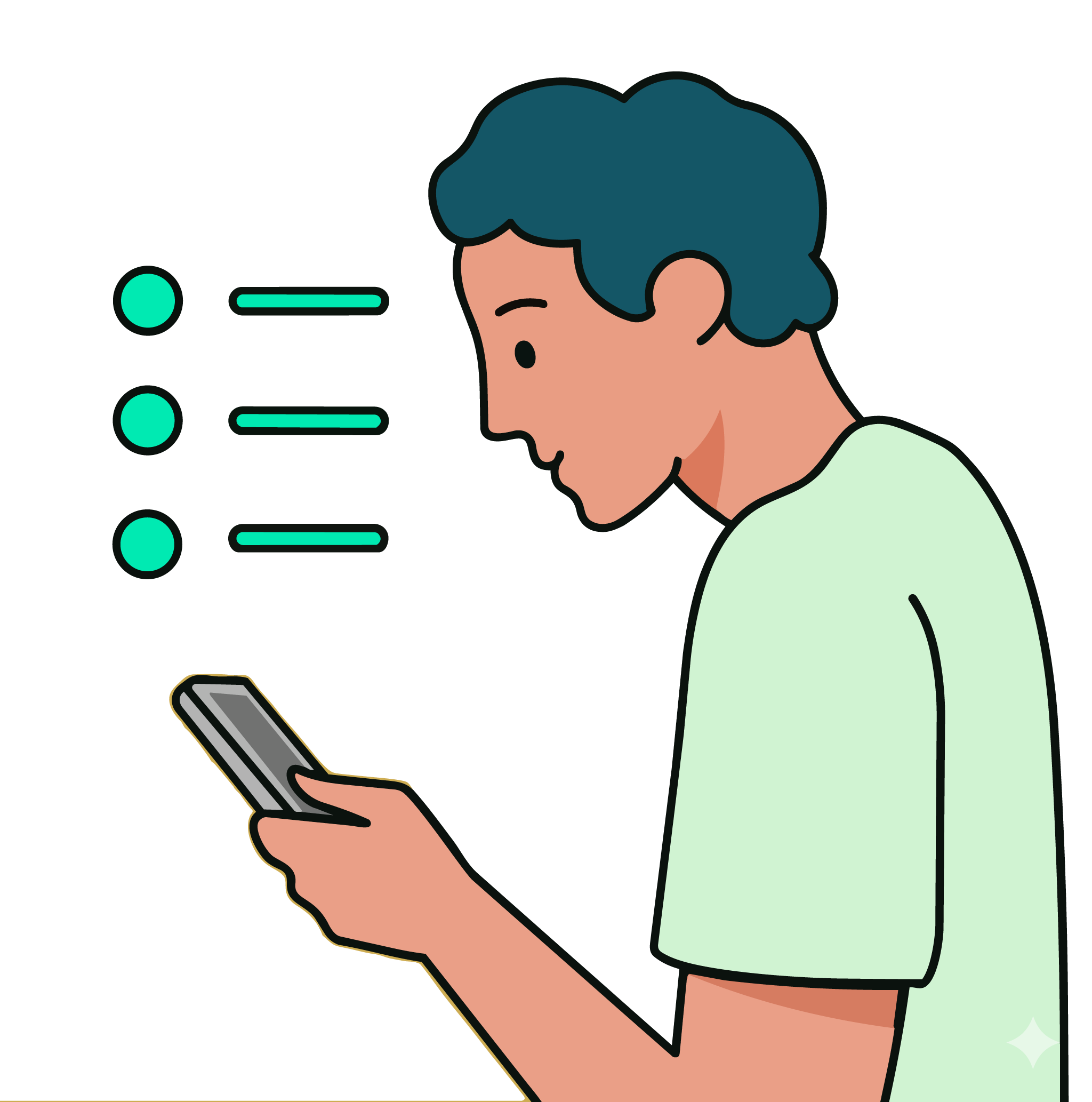 Illustration av person som optimerar sin hälsa